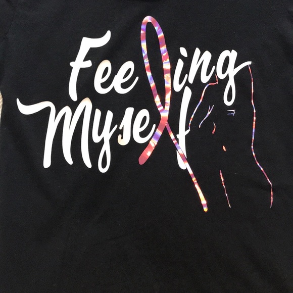 Women’s breast cancer Feeling Myself shirt. - Picture 3 of 7
